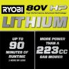 RYOBI 80v Hp brushless 30″ self-propelled dual-blade lawn mower kit