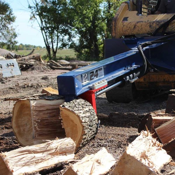 0290355_iron-oak-log-splitter-24-ton-skid-steer-mount.jpg 24 Ton Iron & Oak Upside Down Skid Steer Log Splitter Attachment (SMH2419)