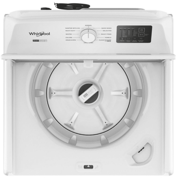 0e73dc2c-8706-4fd7-a032-bbe1c62dcd4e.419ddf2a02f8d93c80a14b35289c356f.png Whirlpool WTW4107SW 4.2 – 4.3 Cu. Ft Top Load Washer with 2-in-1 Removable Agitator, White