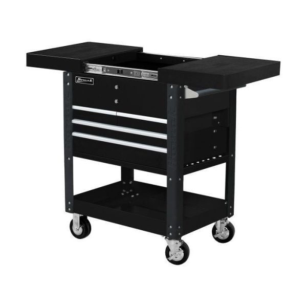 1-159.jpg Homak Pro Series 35″ 4 Drawer Slide Top Service Cart