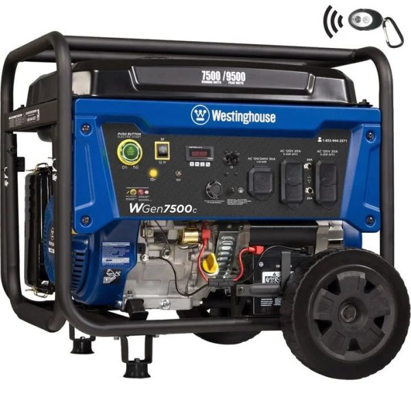 1-301-1.jpg Westinghouse WGen7500c 9500 Peak Watt Portable Generators.