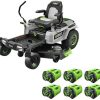 1-414-1.jpg EGO Power+ Electric Riding Lawn Mower, 52″ Deck with Zero Turn Radius, Includes (6) 56V 12.0Ah Batteries and Chargers – ZT5207L