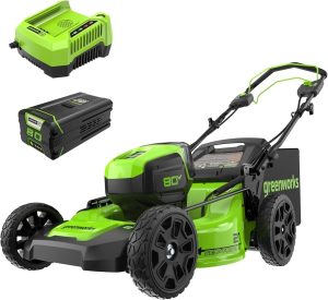 1-428-1.jpg Greenworks 80V 21″ Cordless Self-Propelled Lawn Mowers.