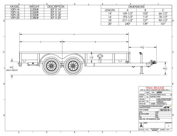 10PI-Specifications-600x463-1.png Big Tex Pro Series Tandem Axle Pipe Top Utility Trailer | 10PI