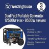 1527173_A1.jpg Westinghouse 12,500/9,500-Watt Dual-Fuel Portable Generator, Electric Start, Transfer Switch Ready