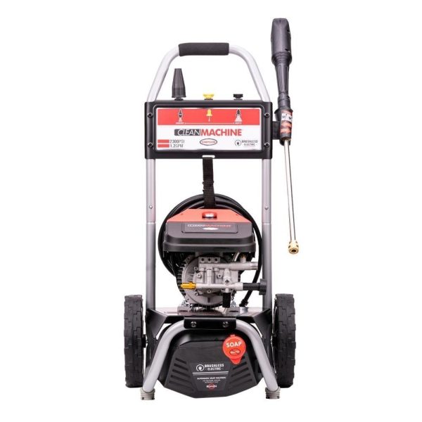 15470469.jpg SIMPSON 1.2-GPM Clean Machine 2300 PSI 1.2-GPM Cold Water Electric Pressure Washer with 3 Spray Tips (Battery Included) CM60976