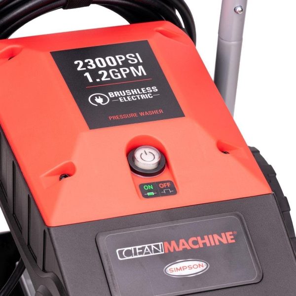 15470471.jpg SIMPSON 1.2-GPM Clean Machine 2300 PSI 1.2-GPM Cold Water Electric Pressure Washer with 3 Spray Tips (Battery Included) CM60976