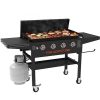 1552364-1.jpg Blackstone 4-Burner Propane Gas Hard-Top Griddle, 36 in.