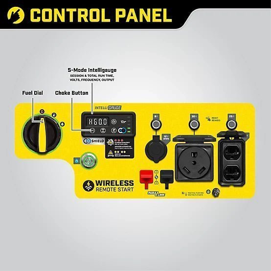 1645743_A1-1.jpg Champion Power Equipment 4,500/3,650-Watt Gasoline Powered OFI Generator with ParaLINK, Remote Start