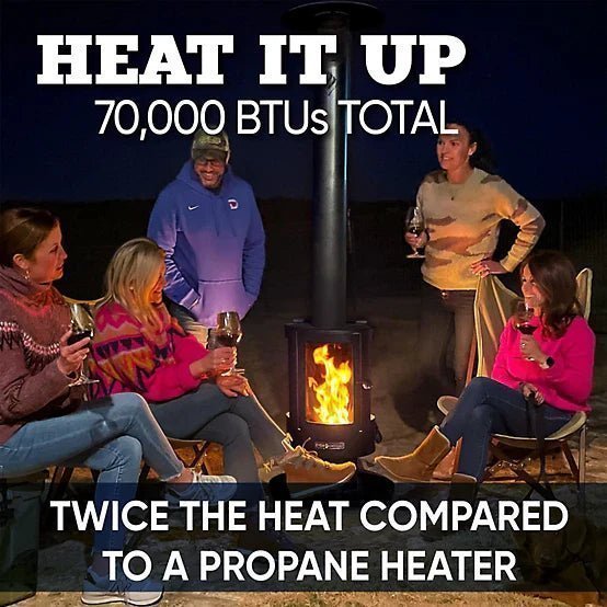 1685675_A2.jpg Even Embers Pellet-Fueled Patio Heater, 100 sq. ft., 70,000 BTU