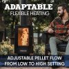 1685675_A4.jpg Even Embers Pellet-Fueled Patio Heater, 100 sq. ft., 70,000 BTU