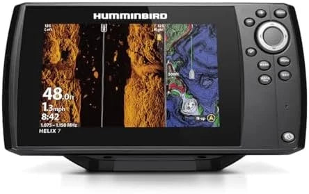 2-13-1.jpg Humminbird Helix 7 G4 GPS Fish Finder with Transducer, MEGA Side Imagings.