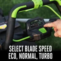 2-206-1.jpg EGO Power+ LM2200SP 22″ Aluminum Deck Select Cut Self-Propelled Lawn Mowers.