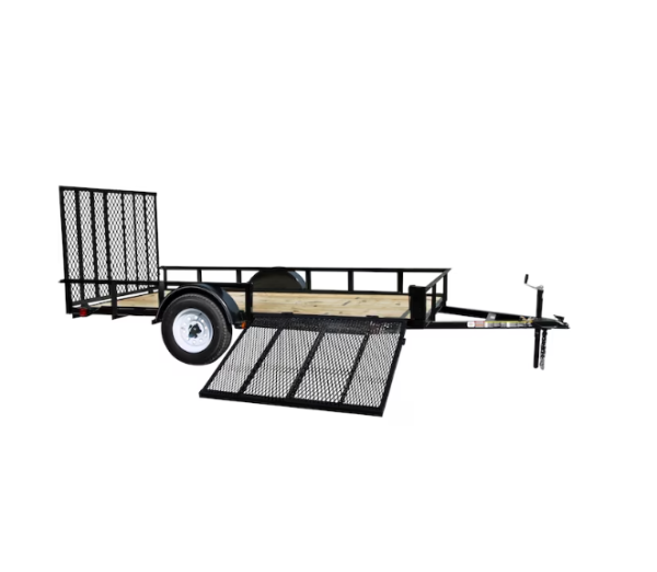 2-5-1.png Carry-On Trailer 6-ft x 12-ft Treated Lumber Utility Trailer with Ramp Gate