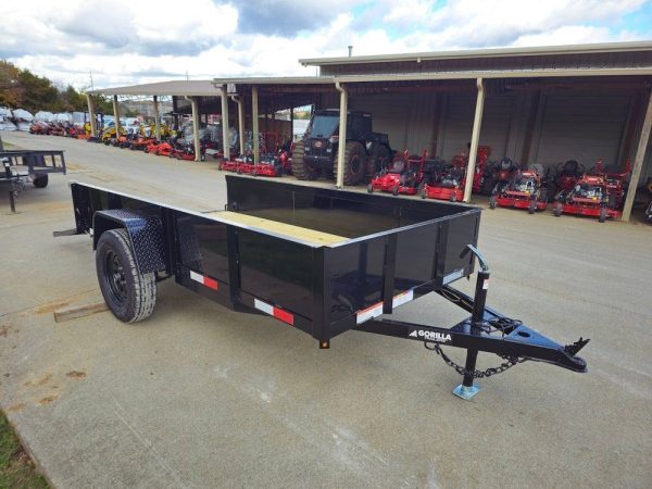 5′ X 10′ Utility Trailer Straight Deck 18″ Sides Tall Gate