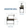 2304093-Argentine-Grill-Diagram-Imperial-1_8d75f0e3-a7f7-48aa-bb36-6152b3a34738-1.jpg Premium Argentine/Santa Maria BBQ Grill with Wood Fire and Charcoal Grill