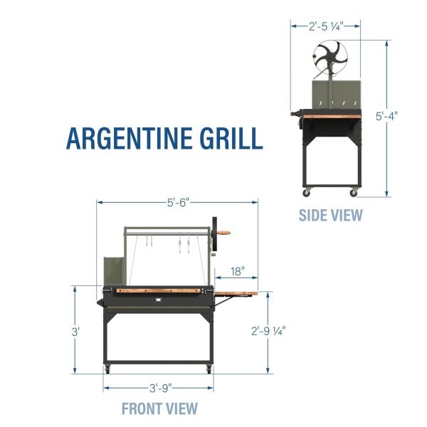 2304093-Argentine-Grill-Diagram-Imperial-1_8d75f0e3-a7f7-48aa-bb36-6152b3a34738-1.jpg Premium Argentine/Santa Maria BBQ Grill with Wood Fire and Charcoal Grill
