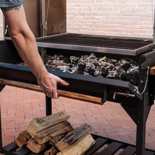 2304093-LIFESTYLE-01-1_fe85a898-1cc2-44b9-9ae0-fe421197bf21-1.jpg Premium Argentine/Santa Maria BBQ Grill with Wood Fire and Charcoal Grill