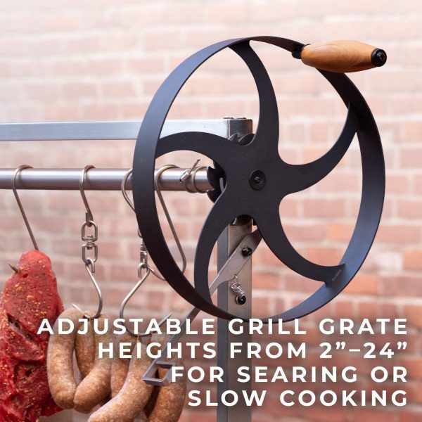 2304093-LIFESTYLE-TEXT-6-1_b5d3d90c-a5ab-4bc0-9469-c37a66dfce57-1.jpg Premium Argentine/Santa Maria BBQ Grill with Wood Fire and Charcoal Grill