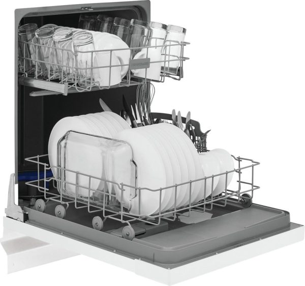 Frigidaire FDPC4221AW 24″ Built-In Dishwasher, Front Control, White