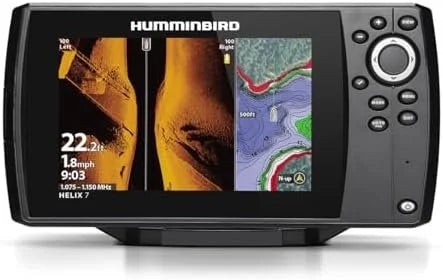 3-13-1.jpg Humminbird Helix 7 G4 GPS Fish Finder with Transducer, MEGA Side Imagings.