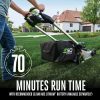 3-195-1.jpg EGO Power+ LM2200SP 22″ Aluminum Deck Select Cut Self-Propelled Lawn Mowers.