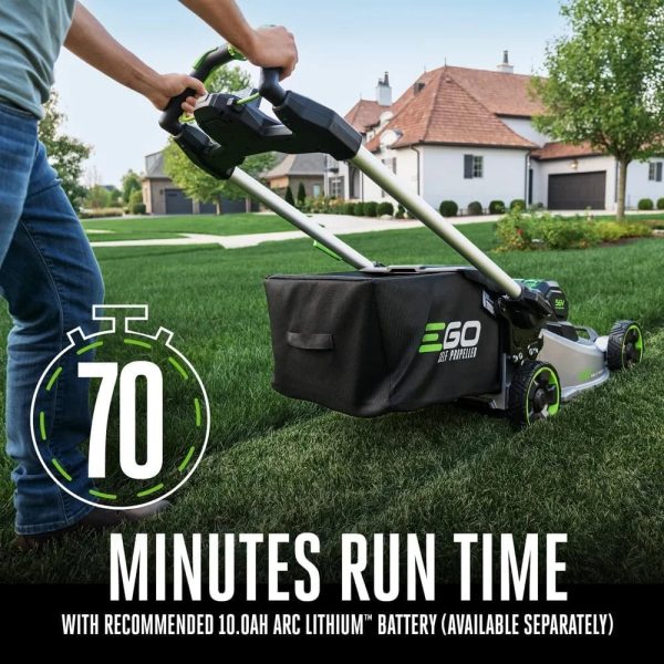 3-195-1.jpg EGO Power+ LM2200SP 22″ Aluminum Deck Select Cut Self-Propelled Lawn Mowers.
