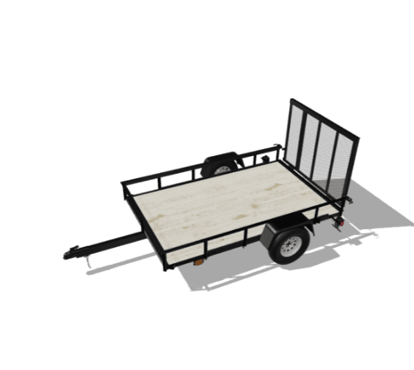 3-2-600x536-1_de3fac89-9038-4340-baa6-c11196578781.png Carry-On Trailer 5-ft x 8-ft Treated Lumber Utility Trailer with Ramp Gate