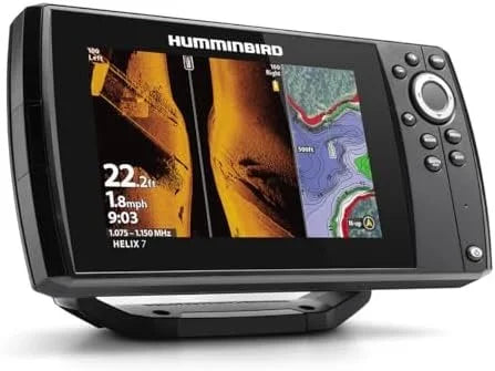 4-12-1.jpg Humminbird Helix 7 G4 GPS Fish Finder with Transducer, MEGA Side Imagings.