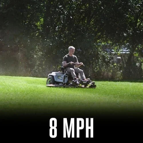 4-165-1.jpg EGO Power+ Electric Riding Lawn Mower, 52″ Deck with Zero Turn Radius, Includes (6) 56V 12.0Ah Batteries and Chargers – ZT5207L