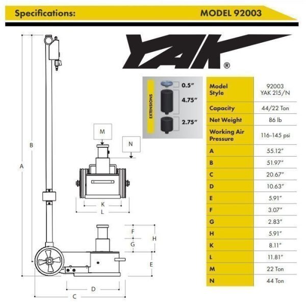 4-22.jpg ESCO Yak 22-44 Ton Air Hydraulic Jack