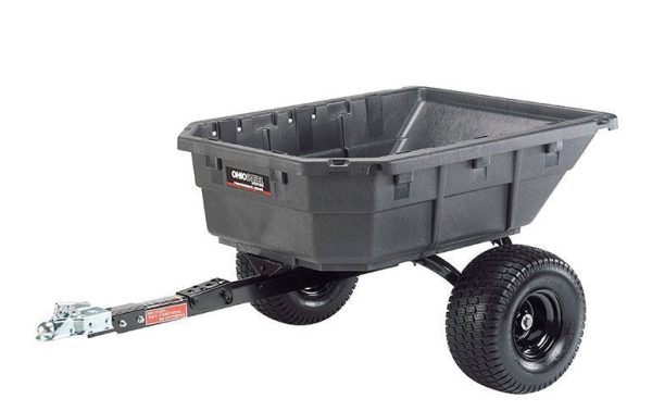 4048PSATV.jpg Ohio Steel ATV CARTS 12.5 cu. ft. Poly ATV Cart, 1250 lb. capacity w/ swivel dump #4048PS-ATV