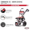 41734776.jpg SIMPSON 1.2-GPM Clean Machine 2300 PSI 1.2-GPM Cold Water Electric Pressure Washer with 3 Spray Tips (Battery Included) CM60976