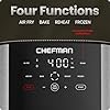 41dLrJ2yFyL._AC_US100.jpg Chefman Air Fryer 8 Qt | TurboFry® 4-in-1 with 450°F Hi-Fry Option for Crispier Results | Bake, Dehydrate, Frozen | XL Nonstick Dishwasher-Safe Basket | Stainless Steel