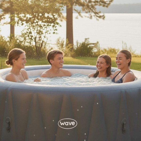 4df5a85e-6c59-4dac-856a-ac9a1ebe6dbb.4e5eb020ac51f4ec17413374969bf2d3.jpg Wave Atlantic 4-Person Round inflatable Hot Tub with integrated Heater and Aquajet Massage System