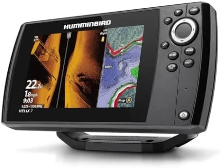 5-12-1.jpg Humminbird Helix 7 G4 GPS Fish Finder with Transducer, MEGA Side Imagings.