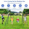 5-in-1-outdoor-kids-swing-set-with-a-shaped-metal-frame-and-ground-stake1.jpg Ultimate 5-In-1 Outdoor Kids Swing Set with Sturdy A-Frame Metal Construction and Secure Ground Stakes