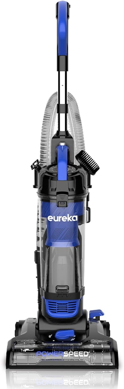 51NTk4t3oJL._AC_SX679.jpg Eureka Lightweight Powerful Upright Vacuum Cleaner for Carpet and Hard Floor, PowerSpeed, New Model,Blue,black/New Model