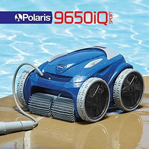 51l0bkl0hPS.jpg Polaris 9650iQ Sport Robotic Cleaner, Automatic Vacuum for InGround Pools up to 60ft, Smart App, WiFi, Amazon Alexa, 70ft Swivel Cable w/Strong Suction & Easy Access Filter Canister