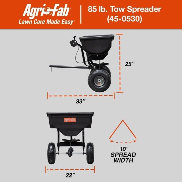 51xTHuBMKvL._AC_SL1080-1.jpg Agri-Fab 45-0543 Tow-Behind 100 lb Lawn & Garden Spiker Seeder Spreader