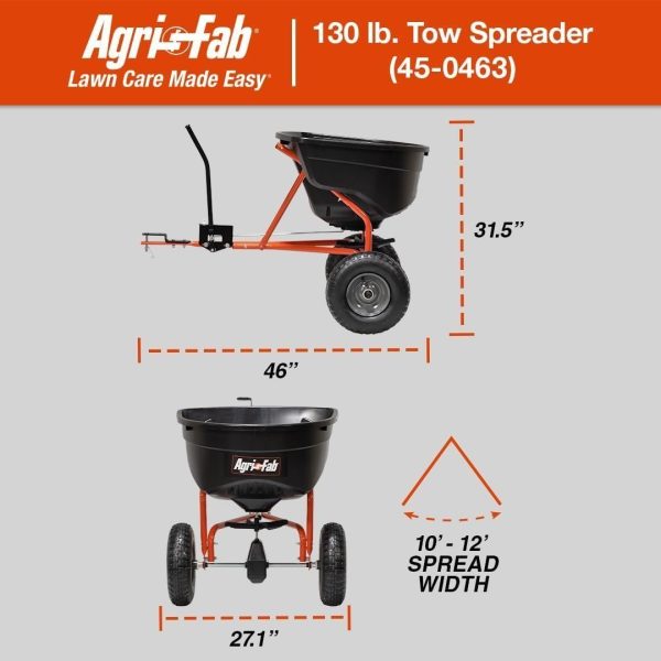 61Yf-qd6JfL._AC_SL1080-1.jpg Agri-Fab 45-0543 Tow-Behind 100 lb Lawn & Garden Spiker Seeder Spreader