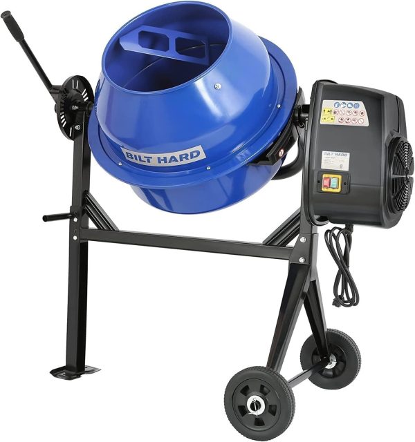 61jJ1c9mbRL._AC_SL1500.jpg BILT HARD 4 Cu. Ft. Electric Cement Mixer – 550W Portable with Wheels