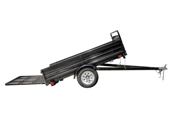65093318.jpg DK2 5-ft x 7-ft Steel Utility Trailer with Ramp Gate ( 1639-lb Capacity ) 2491711