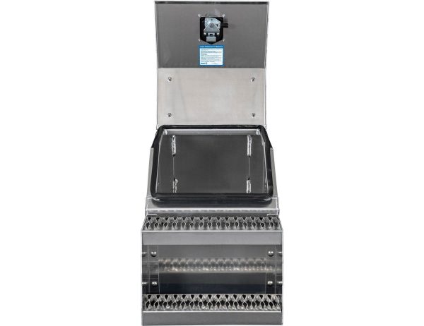 65947785.jpg Buyers Products 28-in x 24-in x 18-in Smooth Aluminum Step Box Truck Tool Box 1705281