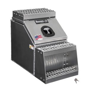 Buyers Products 28-in x 24-in x 19-in Smooth Aluminum Step Box Truck Tool Box 1705285