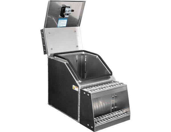 65947829.jpg Buyers Products 28-in x 24-in x 19-in Smooth Aluminum Step Box Truck Tool Box 1705285