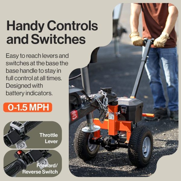 67286351.jpg SuperHandy 2800-lb Capacity 3-Wheel Orange Steel Dolly GUO041
