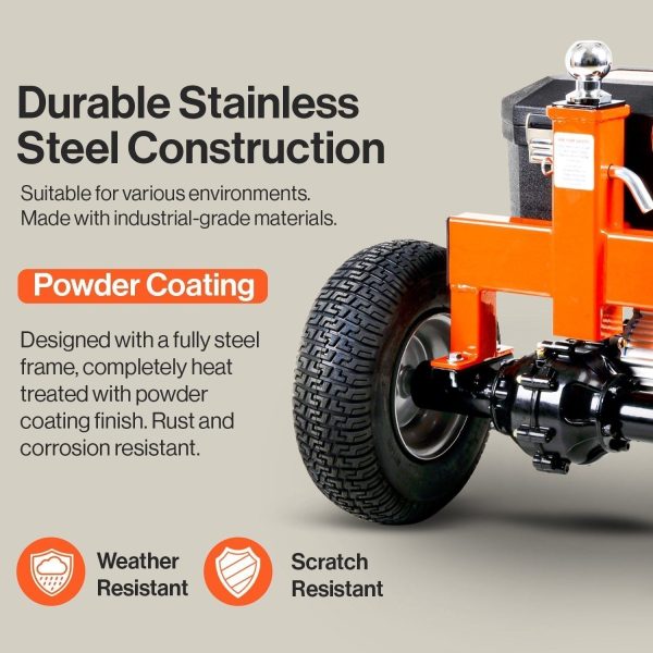 67286352.jpg SuperHandy 2800-lb Capacity 3-Wheel Orange Steel Dolly GUO041