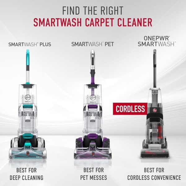 711vHEaVK4L._AC_SL1500-1.jpg Hoover Smartwash Automatic Carpet Cleaner Machine, FH52000, Turquoise