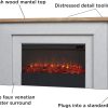 716jAKrDwmL._AC_SL1500.jpg Real Flame Malie 68″ Electric Fireplace with Mantel & Remote Control